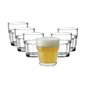 Open Box - Bormioli Rocco Rock Bar Juice Glasses, Set of 6 - 7.25 Oz. Stack